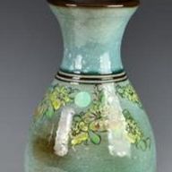 Empty Floral Flared Vase
