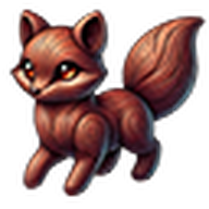 Small Wooden Fox Figurine