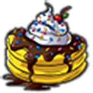 Banana Ice Cream Pancakes