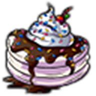 Vanilla Ice Cream Pancakes