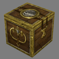 Låst metallskrin från Abedissan