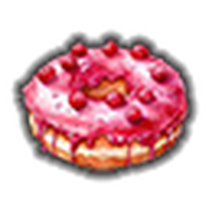 Raspberry Filled Donut