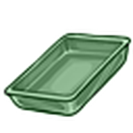 Green Rectangular Baking Pan