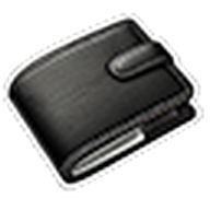 Black Wallet Sticker