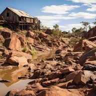 Шахта и пустырь вокруг