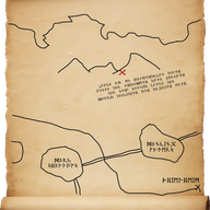 Treasure Map found in Wave Echo Cave