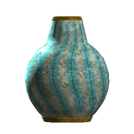 Empty Teal Bud Vase