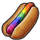 Rainbow Hot Dog
