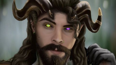 Mężczyzna o dwukolorowych oczach