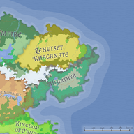 Continental map of Glencia