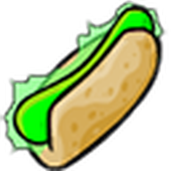 Glowing Green Hot Dog
