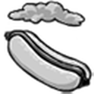 Cloudy Hot Dog