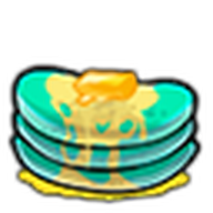 Teal Butter Pancakes