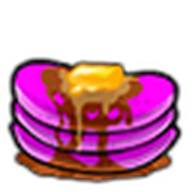 Magenta Syrup Pancakes