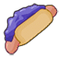 Grape Jam Hot Dog