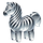 Zebra Glass Figurine