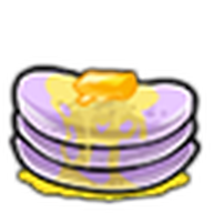 Lilac Butter Pancakes