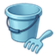 Blue Sand Bucket