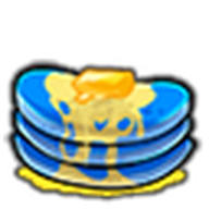 Blue Butter Pancakes