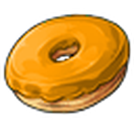 Orange Glaze Donut