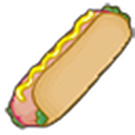Hot Dog with Mustard &amp; Relish
