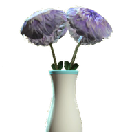 Glass Flared Teal Vase