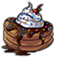 Chocolate Ice Cream Pancakes