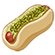 Relish &amp; Sauerkraut Hot Dog