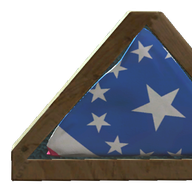 Undamaged Trifold American Flag