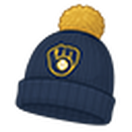 Blue Brewers Pom Beanie