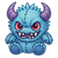 Blue Monster Plushie