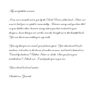 Letter to Gustav Durst