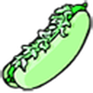 Green Hot Dog