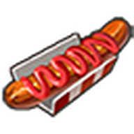 Ketchup Naked Hot Dog