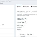 Entity Page