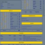 Character Sheet with custom colors