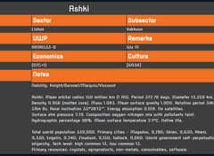 Traveller 5.1 Planet Profile