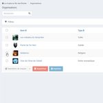 Tables on Search Pages