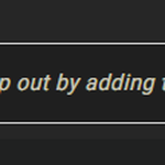 On a dark theme
