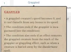 DnD5 Condition Tooltips