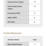 Character Sheet Preview Mobile View