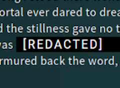 Redacted Text