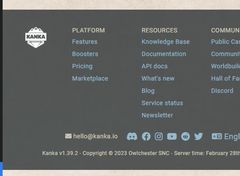 Dark Footer