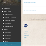 Menu remains fully visible at the bottom of a page