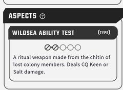 Wildsea Character Sheet