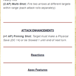 Monster Stat sheet, example