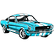 Ford Mustang Blue Shelby GT350