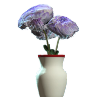 Glass Vaulted Red Vase