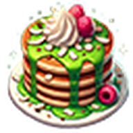 Matcha White Chocolate Pancakes