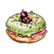 Pistachio Cherry Donut